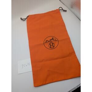 Authentic Orange Hermes Dust Bag – 7"Wx14"H for Handbags, Wallets & Accessories